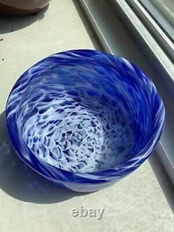 Fine Art Glass Bowl Signed Bernard Katz Philadelphia