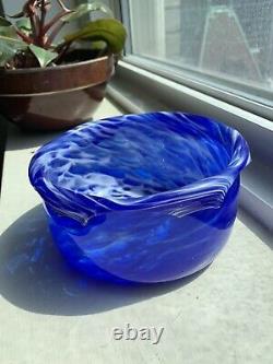 Fine Art Glass Bowl Signed Bernard Katz Philadelphia