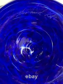 Fine Art Glass Bowl Signed Bernard Katz Philadelphia