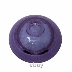 Fire And Light Recycled Art Glass Wide Lipped Bowl Lavender Neodymium