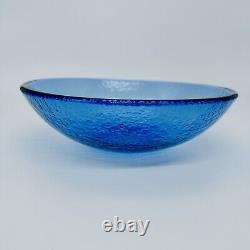 Fire & Light Recycled Glass 11 Serving Bowl Cobalt Blue Plaza Design Label