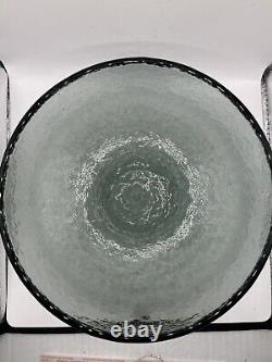 Fire and Light Recycled Glass 8 Medium Bowl Twilight Grey Black