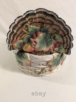 Fitz & Floyd Country Gourmet Turkey Vegetable Bowl Tureen Thanksgiving Retired