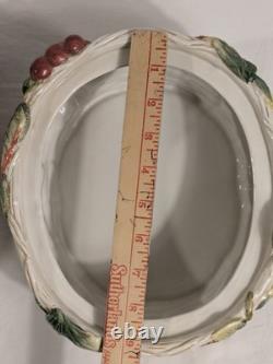Fitz & Floyd Country Gourmet Turkey Vegetable Bowl Tureen Thanksgiving Retired