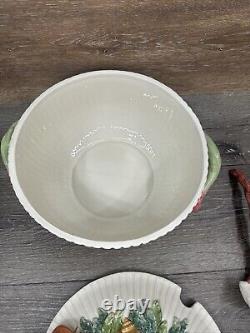 Fitz & Floyd Fish Market Lobster Soup Tureen 3.5 Qt Bowl With Ladle