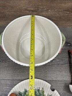 Fitz & Floyd Fish Market Lobster Soup Tureen 3.5 Qt Bowl With Ladle