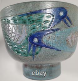 Footed Bird Bowl 95/100 Italy Bitossi