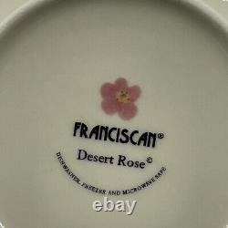 Franciscan Desert Rose Rim Soup Bowl Modern Stamp 8 1/2 2004-2011 Set Of 10