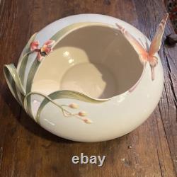Franz Porcelain Papillon Butterfly Collection Large Bowl 11 1/2 Butterflies