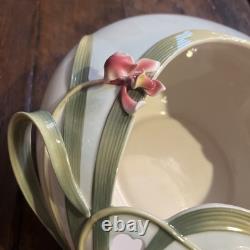 Franz Porcelain Papillon Butterfly Collection Large Bowl 11 1/2 Butterflies