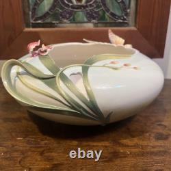 Franz Porcelain Papillon Butterfly Collection Large Bowl 11 1/2 Butterflies