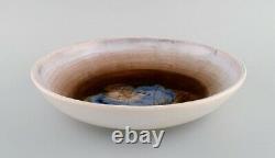 Georges Jouve (1910-1964), France. Unique bowl in glazed stoneware