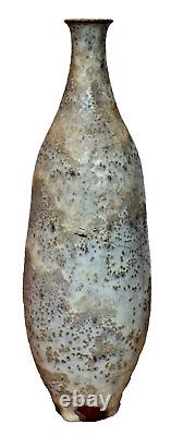 Gertrude Otto Natzler Studio Lava Art Pottery Vessel Weed Pot Vtg Design Mcm Old