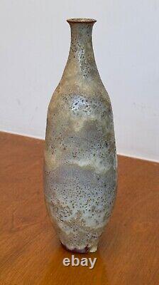 Gertrude Otto Natzler Studio Lava Art Pottery Vessel Weed Pot Vtg Design Mcm Old