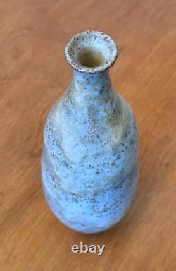 Gertrude Otto Natzler Studio Lava Art Pottery Vessel Weed Pot Vtg Design Mcm Old