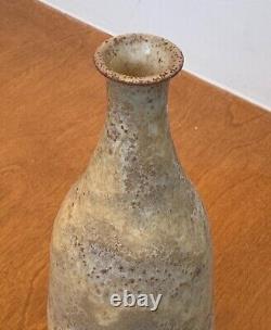 Gertrude Otto Natzler Studio Lava Art Pottery Vessel Weed Pot Vtg Design Mcm Old