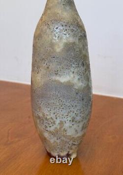 Gertrude Otto Natzler Studio Lava Art Pottery Vessel Weed Pot Vtg Design Mcm Old