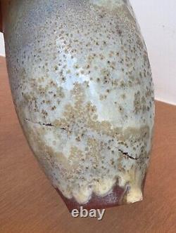 Gertrude Otto Natzler Studio Lava Art Pottery Vessel Weed Pot Vtg Design Mcm Old