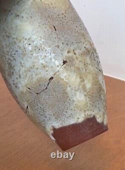 Gertrude Otto Natzler Studio Lava Art Pottery Vessel Weed Pot Vtg Design Mcm Old
