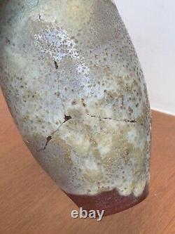 Gertrude Otto Natzler Studio Lava Art Pottery Vessel Weed Pot Vtg Design Mcm Old