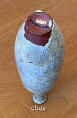 Gertrude Otto Natzler Studio Lava Art Pottery Vessel Weed Pot Vtg Design Mcm Old