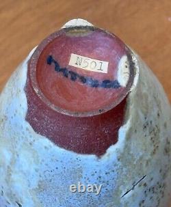 Gertrude Otto Natzler Studio Lava Art Pottery Vessel Weed Pot Vtg Design Mcm Old