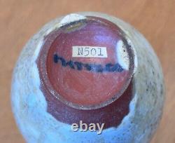 Gertrude Otto Natzler Studio Lava Art Pottery Vessel Weed Pot Vtg Design Mcm Old