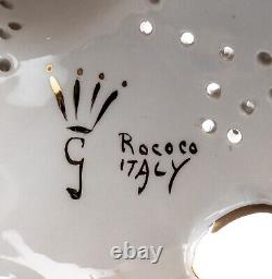 Ginori Doccia Lidded Fruit Bowl Cherubs White Gold Rococo 1736 Late 19th Century