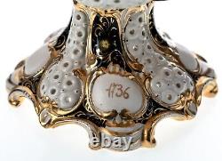 Ginori Doccia Lidded Fruit Bowl Cherubs White Gold Rococo 1736 Late 19th Century