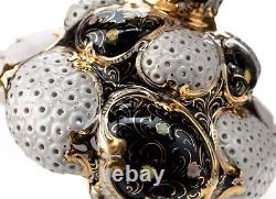 Ginori Doccia Lidded Fruit Bowl Cherubs White Gold Rococo 1736 Late 19th Century