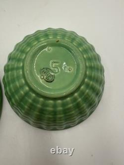 Gladding McBean Cocinero Bowl Set#5 To #9 Apple Green 5 Bowl Set Vintage
