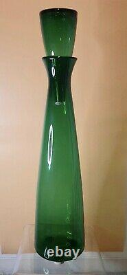 Glass Vase Decorative Stand Large Home Floor Decanter Retro Authentic 33 Blenko