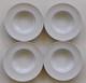 Guy Degrenne Boreal Satin Fine French Porcelain Rim Soup Bowls Set Of 4