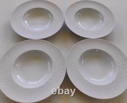 Guy Degrenne Boreal Satin Fine French Porcelain Rim Soup Bowls Set Of 4