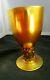 HERE IS AN AMERICAN IRIDESCENT GOLD AURENE GLASS GOBLET. Steuben, c. 1900. MINT