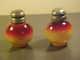 Hobbs Wheeling Peachblow Small Salt & Pepper Shakers