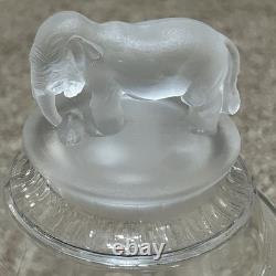 HTF EAPG Pattern Canton Glass JUMBO Covered Sugar Bowl c1884