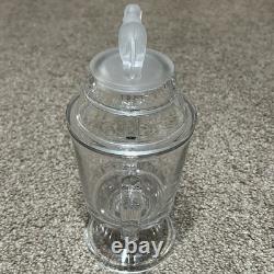 HTF EAPG Pattern Canton Glass JUMBO Covered Sugar Bowl c1884