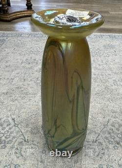 HUGE 2002 Iridescent Art Glass Signed Eric Dandurand Harmony C. A. Rare Htf