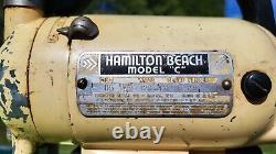 Hamilton Beach Model C, Mixer Set, Yellow Custard Bowls and Juicer, Working