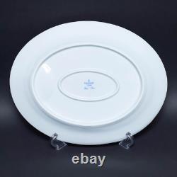 Haviland Limoges Vieux Paris Green Vert Oval Platter 13.78 in L With Well