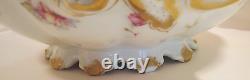 Haviland Schleiger 39E Covered Tureen Pink Blue Yellow Rose Double Gold