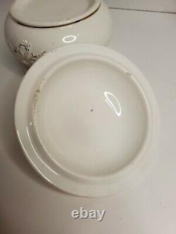 Haynes Ware Toulon Soap Container Bowl With Drain Insert And Lid