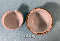 Herrend China Covered Jam Or Sauce Bowl #1377 Handpainted Hungary