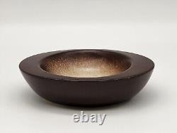 Howard Pierce Mid Century Modern Pottery Ceramic Ashtray / Bowl Speckled 6.25''W