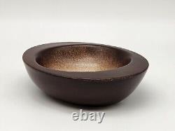 Howard Pierce Mid Century Modern Pottery Ceramic Ashtray / Bowl Speckled 6.25''W