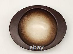 Howard Pierce Mid Century Modern Pottery Ceramic Ashtray / Bowl Speckled 6.25''W
