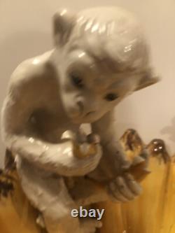 Huge Monkey Banana Bowl Made In Italy 15 X 13! Showstopper! 3061M