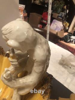 Huge Monkey Banana Bowl Made In Italy 15 X 13! Showstopper! 3061M