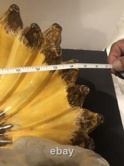 Huge Monkey Banana Bowl Made In Italy 15 X 13! Showstopper! 3061M